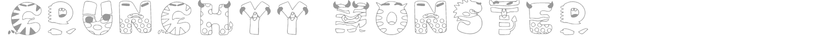 Crunchyy Monster font preview